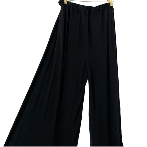 FREE PEOPLE FP Beach Alia Wide Leg Black High Waisted Pants - Picture 8 of 10